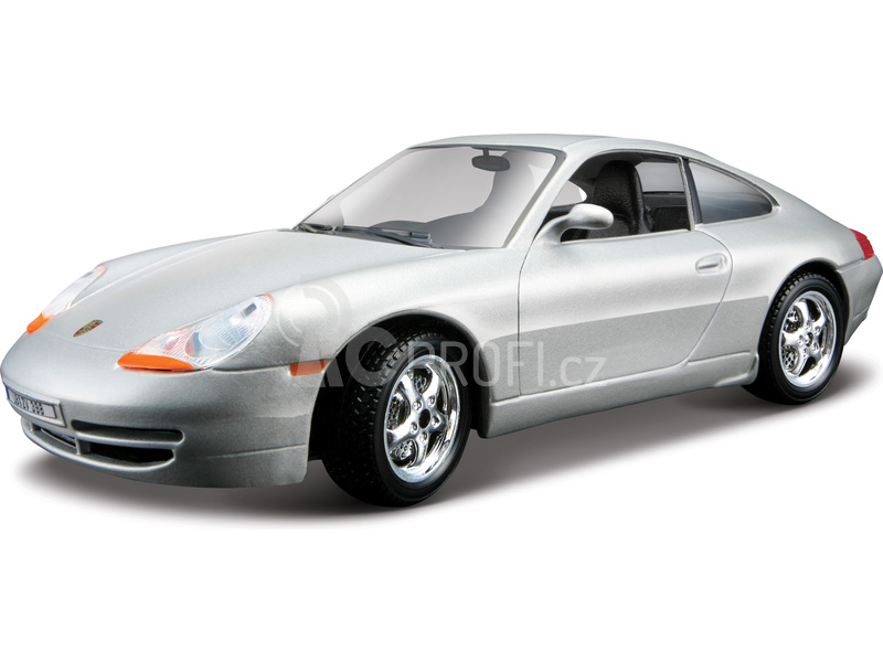Bburago Porsche 911 Carrera 1:24 stříbrná