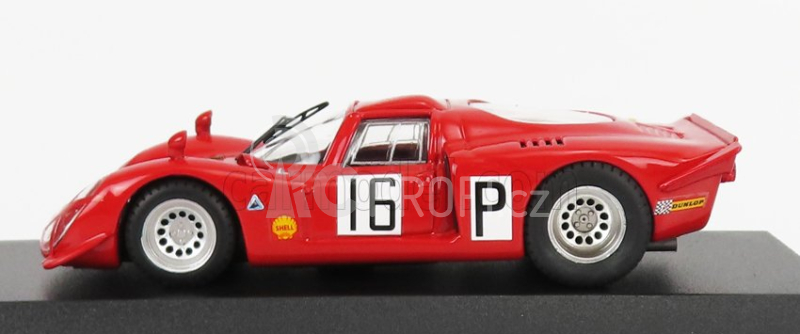 Best-model Alfa romeo 33.2 N 16 Nurburgring 1968 I.giunti - N.galli 1:43 Červená Zelená