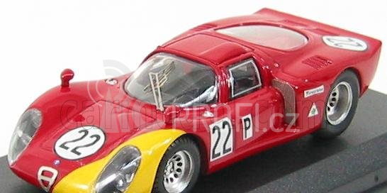 Best-model Alfa romeo 33.2 N 22 Daytona 1968 Casoni - Biscardi 1:43 Červená Žlutá