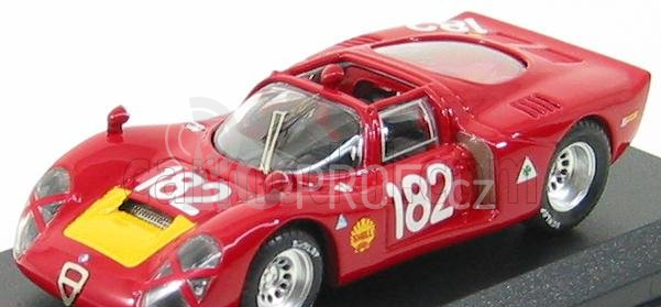Best-model Alfa romeo 33.2 Spider Targa Florio N 182 Bagh. 1968 1:43 Red