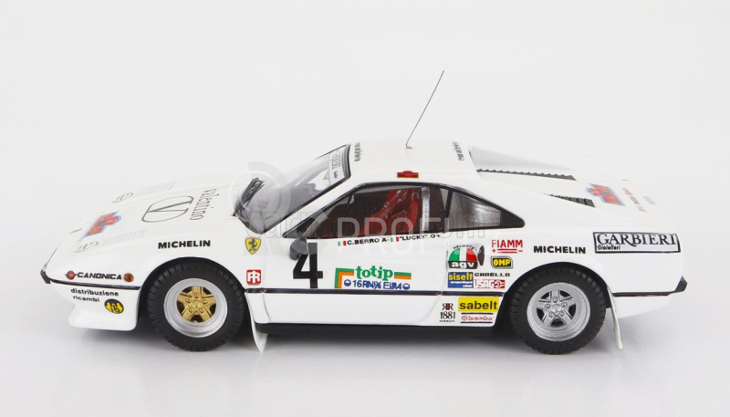 Best-model Ferrari 308 Gtb Gr.4 N 4 Rally D'elba 1984 Lucky - Berro 1:43 Bílá