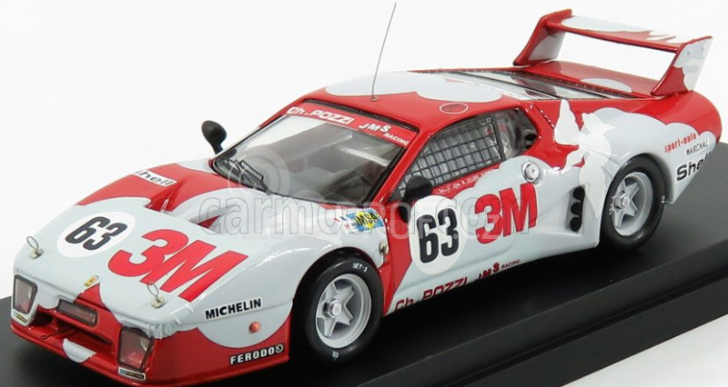 Best-model Ferrari 512bb Lm 4.9l Team Jms Charles Pozzi 3m N 63 1:43, světle šedá