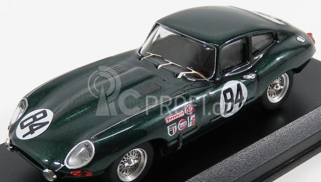 Best-model Jaguar E-type Coupe N 84 12h Sebring 1968 Rodgers - Robson 1:43 Zelená