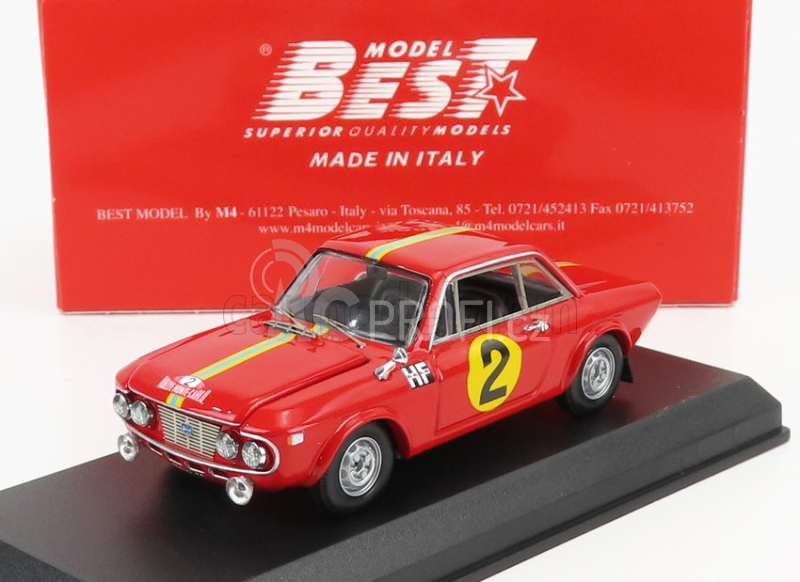 Best-model Lancia Fulvia 1.3 Hf Coupe N 2 Rally Montecarlo 1967 S.munari - G.harris 1:43 Red
