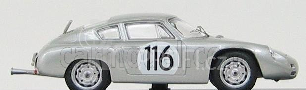 Best-model Porsche 1600gs Abarth N 116 Targa Florio 1960 Linge - Strahle - Lissmann 1:43 Silver