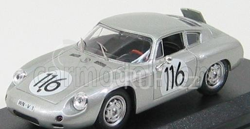 Best-model Porsche 1600gs Abarth N 116 Targa Florio 1960 Linge - Strahle - Lissmann 1:43 Silver