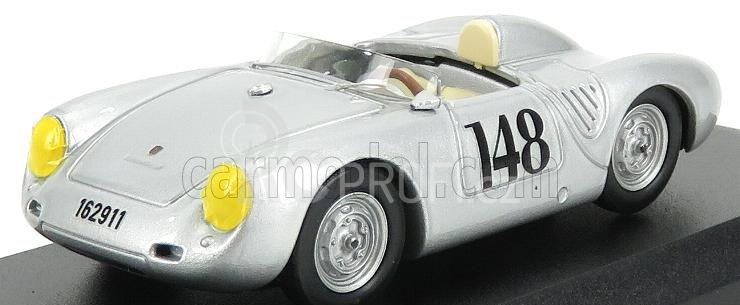 Best-model Porsche 550rs N 148 2nd Aosta- Gran San Bernardo 1957 Wolfgang Von Trips 1:43 Silver