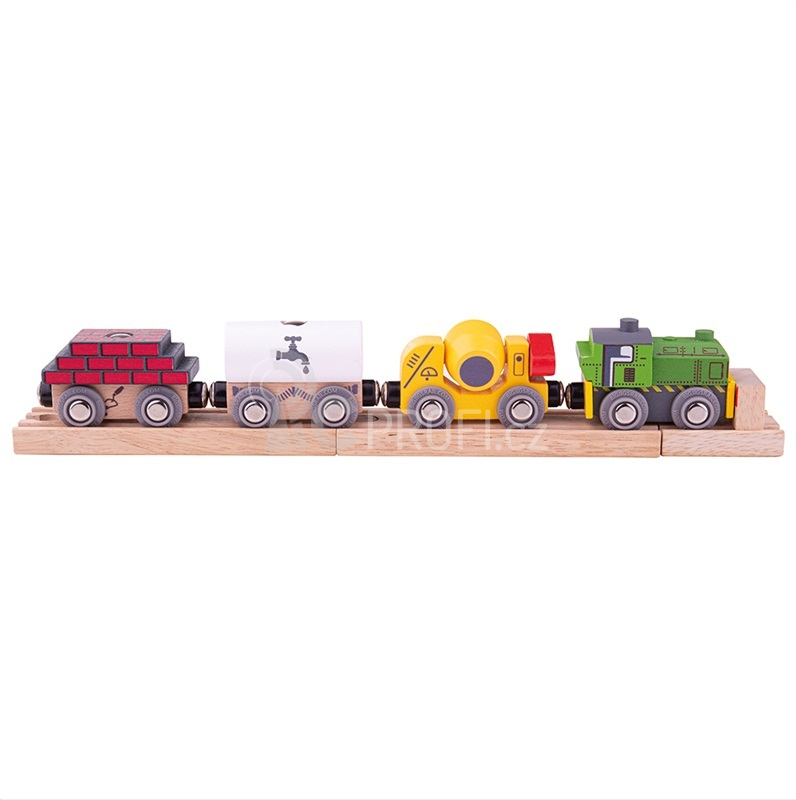 Bigjigs Rail Dřevěný stavební vlak
