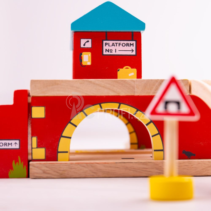 Bigjigs Rail Nádraží nad cestou
