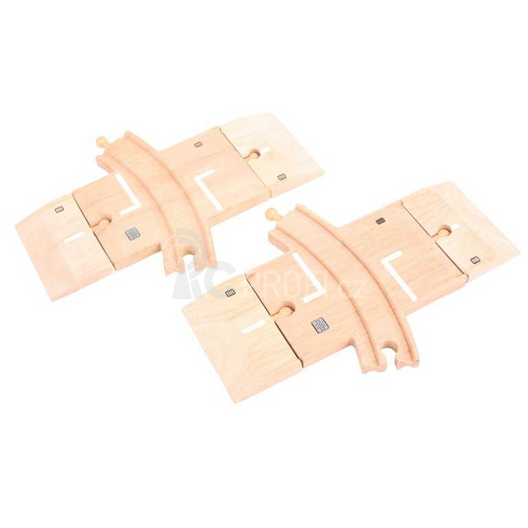Bigjigs Rail Obloukový železniční přejezd 2ks