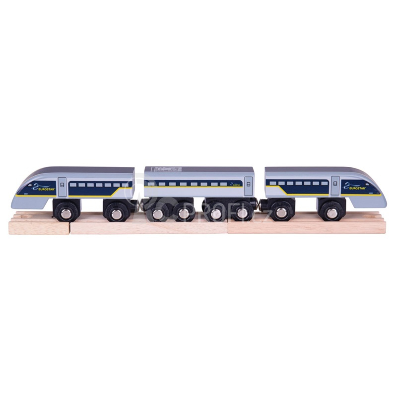 Bigjigs Rail Rychlík Eurostar E320 + 3 koleje
