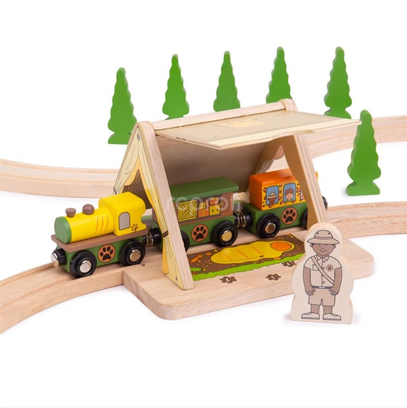 Bigjigs Rail Safari stan Poškozený obal
