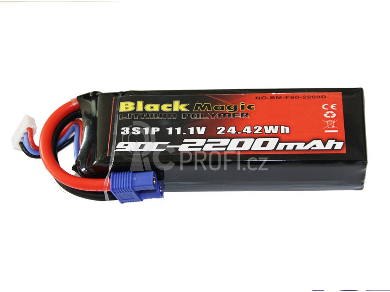 Black Magic LiPol 11.1V 2200mAh 90C EC3