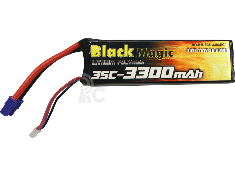 Black Magic LiPol 11.1V 3300mAh 35C EC3