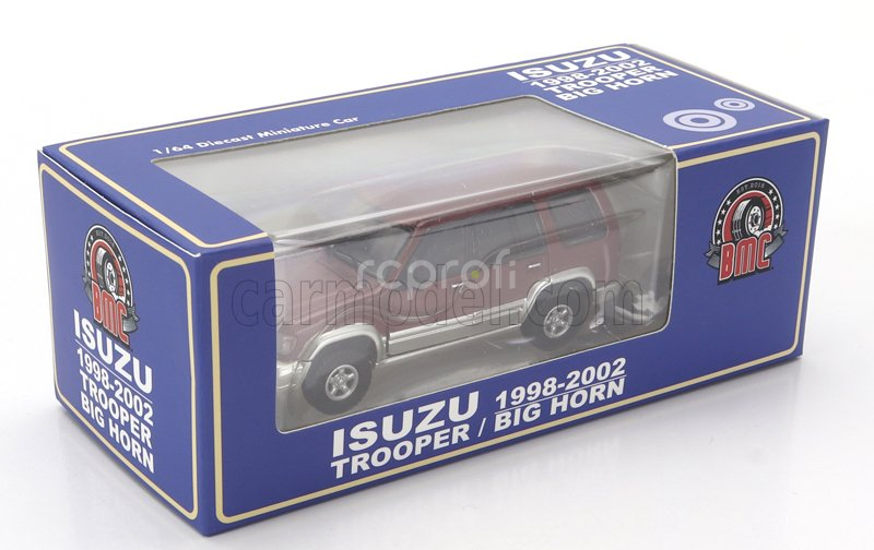 Bm-creations Isuzu Trooper Big Horn 1998 1:64 Červená Stříbrná
