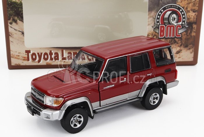Bm-creations Toyota Land Cruiser Lc76 2014 1:64 Červená Stříbrná