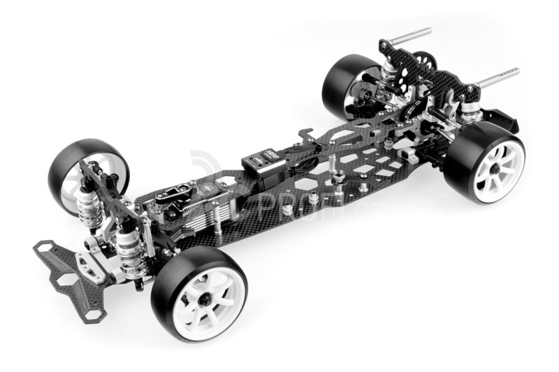 BM Racing DRR01-V2 drift podvozek - Set s gyrem a hliníkovým servem