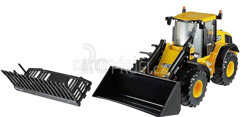 Britains JCB 4195 Ruspa Gommata Tractor - Scraper 1:32 Žlutá Černá