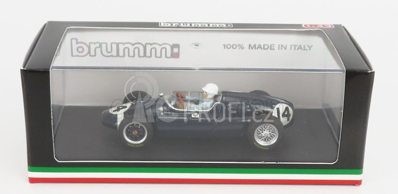 Brumm Cooper F1  T51 N 14 Winner Italy Gp 1959 Stirling Moss - With Driver Figure 1:43 Blue