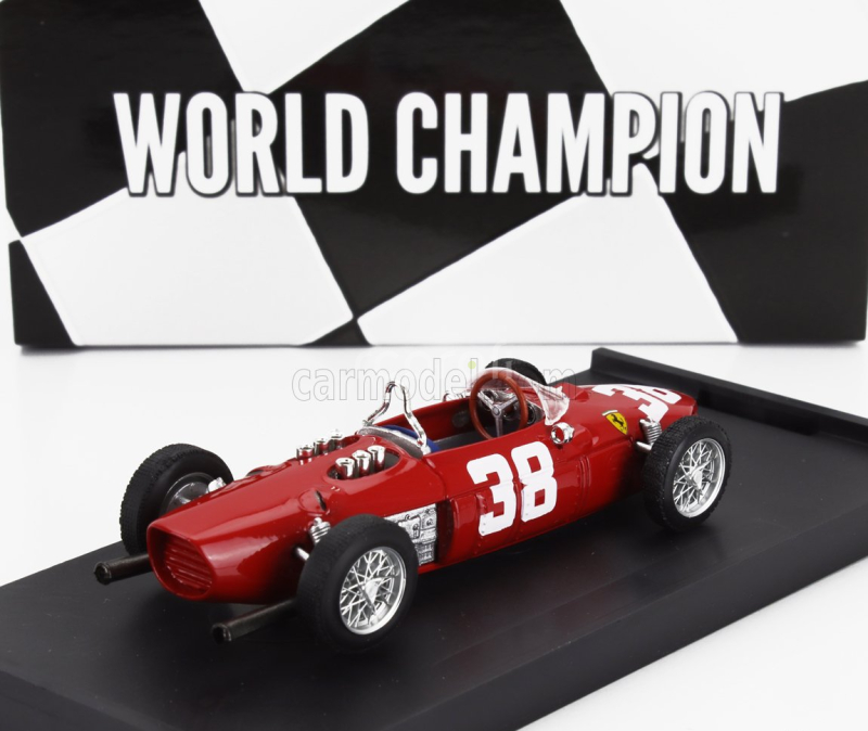 Brumm Ferrari F1  156 N 38 World Champion 3rd Monaco Gp 1961 Phil Hill 1:43 Red