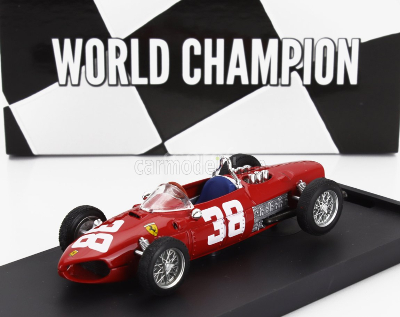 Brumm Ferrari F1  156 N 38 World Champion 3rd Monaco Gp 1961 Phil Hill 1:43 Red