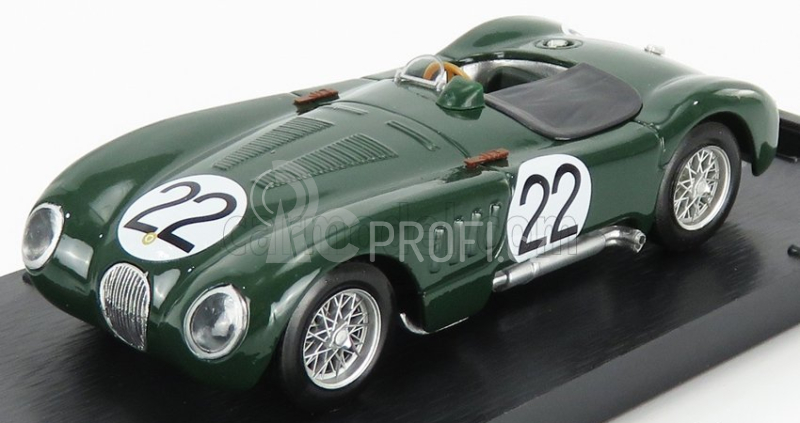 Brumm Jaguar C-type Xk-120c 3.4l S6 Team Jaguar Cars Ltd N 22 1:43, zelená