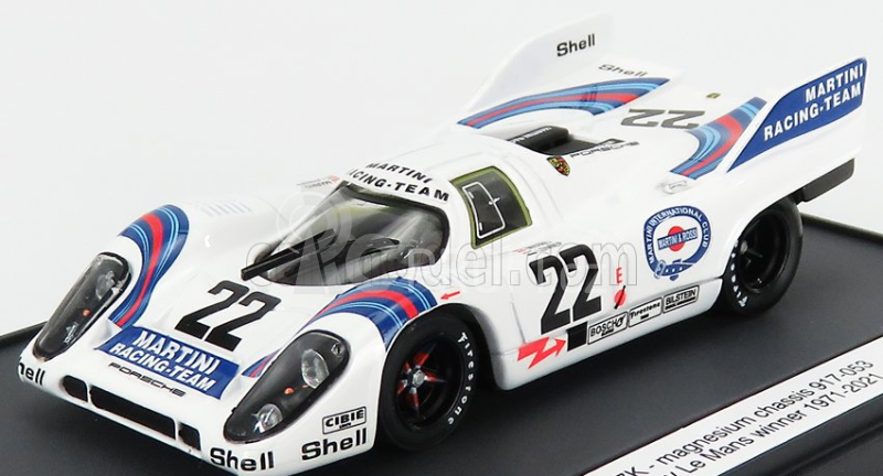 Brumm prom Porsche 917k Team Martini Racing N 22 1:43, bílá