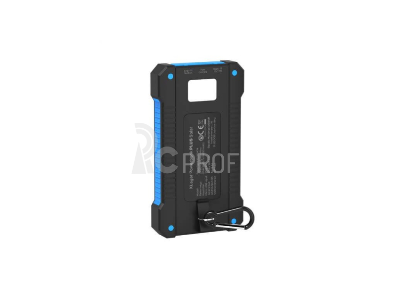 XLayer powerbank PLUS Solar 8000 mAh černá/modrá