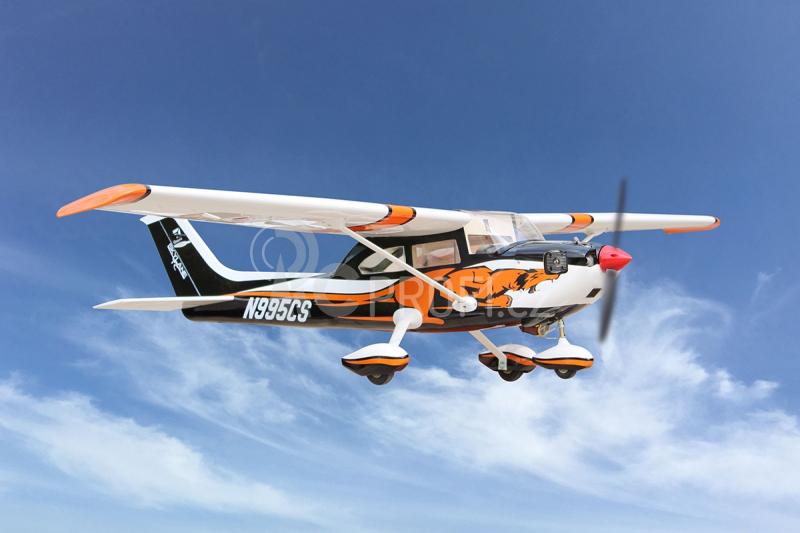 RC letadlo Cessna Skylane T 182 1,75m, černo/oranžová
