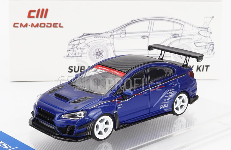 Cm-models Subaru Varis Wrx Sti S4 2019 1:64 Modrý Uhlík