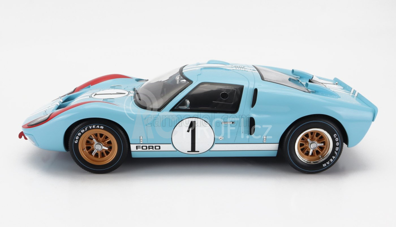 Cmr Ford usa Gt40 Mkii 7.0l V8 Team Shelby American Inc. N 1 2nd (but Really Winner) 24h Le Mans 1966 K.miles - D.hulme 1:12 Světle Modrá