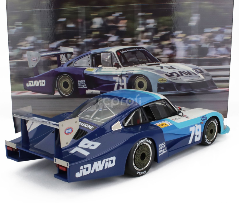 Cmr Porsche 935/81 2.7l F6 Turbo Moby Dick Team John Fitzpatrick N 79 24h Le Mans 1982 John Fitzpatrick - David Hobbs 1:12 Modrá Bílá