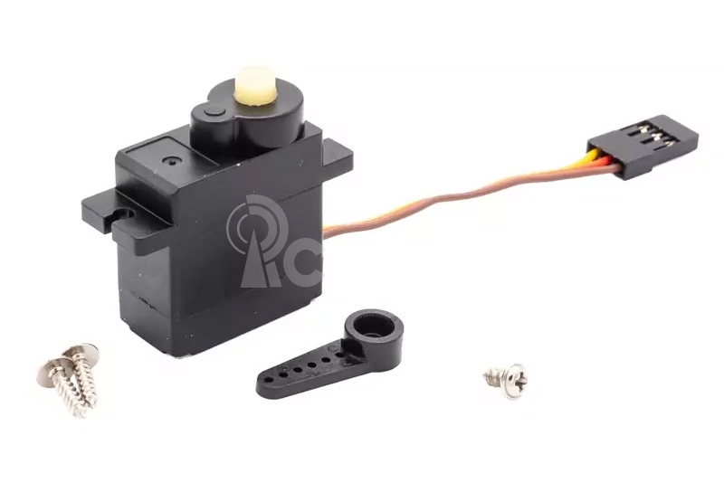 CRX18 - servo řízení, 1 kg, 3 drátové, včetně plastové páky, 1 ks.
