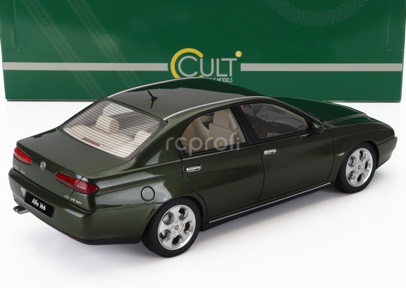Cult-scale models Alfa romeo 166 3.0 V6 24v Super 1998 1:18 Zelená