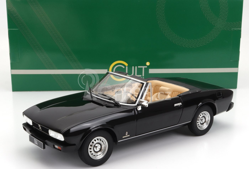Cult-scale models Peugeot 504 Cabriolet Open 1983 1:18 Black