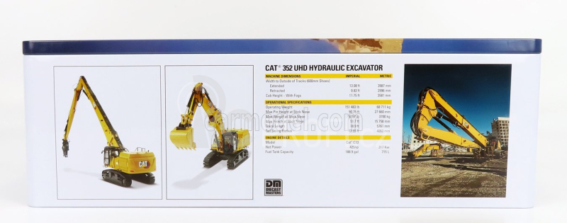 Dm-models Caterpillar Cat352 Pásový bagr 1:50, žlutá