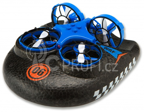 Dron a vznášedlo na zem či vodu Trix 3-in-1, modrá