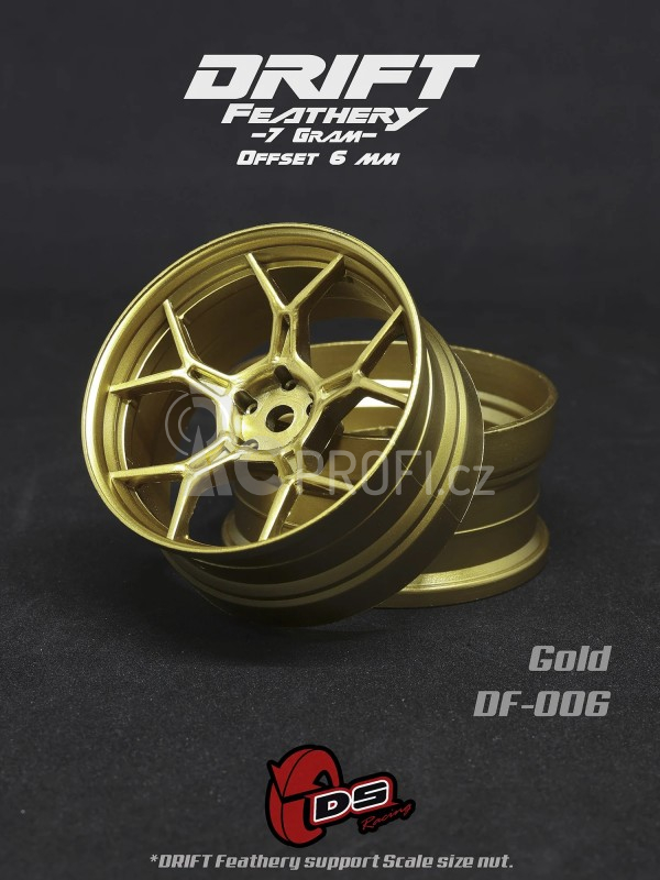 DS Racing Drift Feathery 5Y Spoke disky ( Zlaté ) 2 ks