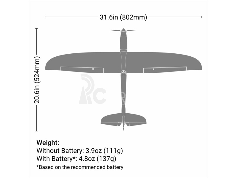RC letadlo E-flite Conscendo 0.80m SAFE Select BNF Basic