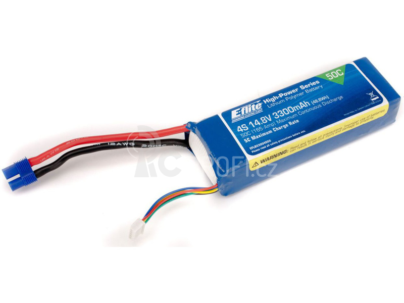 E-flite LiPo 14.8V 3300mAh 50C EC3
