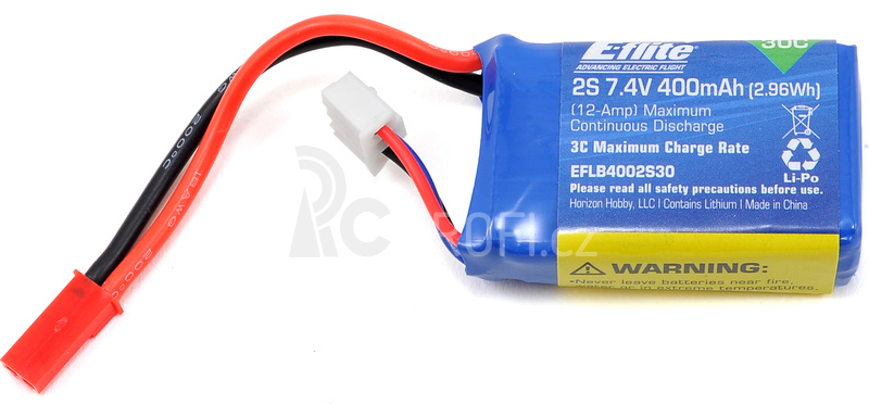 E-flite LiPol 7.4V 400mAh 30C JST