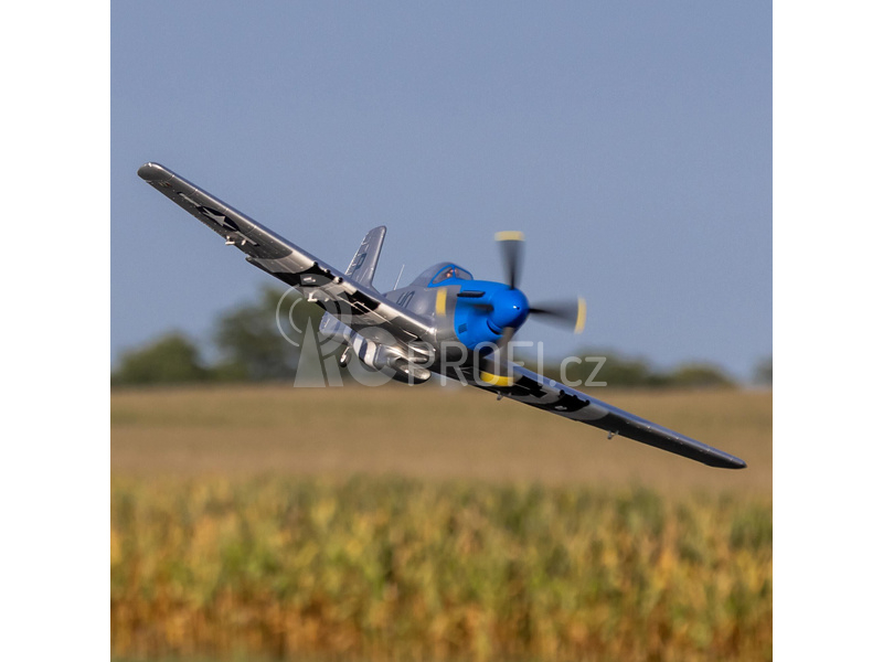 RC letadlo E-flite P-51D Mustang 1.2m SAFE Select BNF Basic