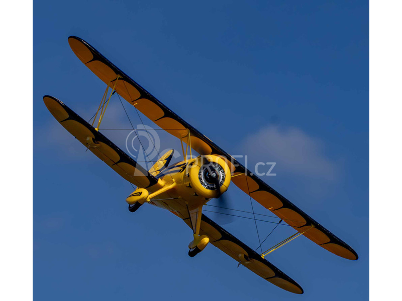 RC letadlo E-flite Waco 0.55m SAFE Select BNF Basic, žlutá