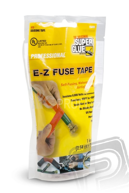 E-Z Fuse Tape, červená silikonová páska 25x305cm