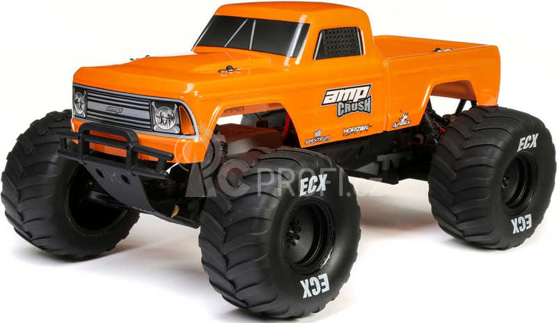 RC auto ECX AMP Crush 1:10 RTR, oranžová