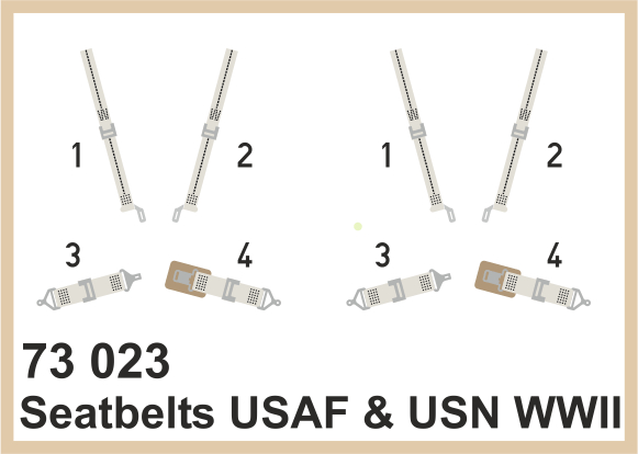 Ed73023 Lept - Seatbelts USAAF a USN  WWII  1/72
