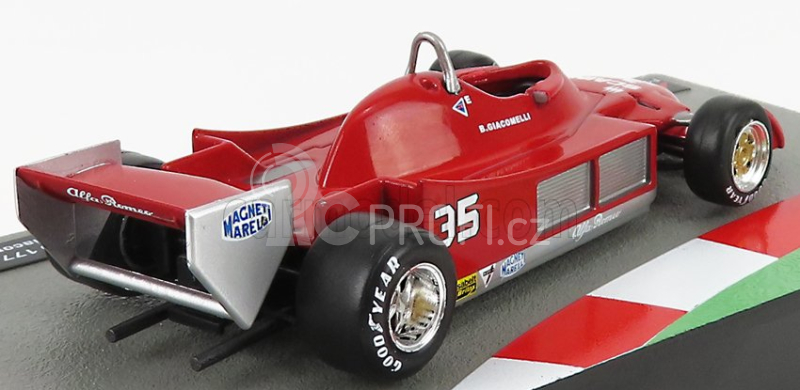 Edicola Alfa romeo F1  177 N 35 Season 1979 Bruno Giacomelli 1:43 Červená Bílá