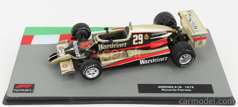 Edicola Arrows F1 A1B N 29 Season 1979 Riccardo Patrese Gold Black Red