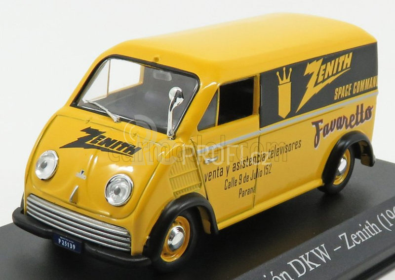 Edicola Auto union Dkw Van Zenith 1962 1:43 Žlutá Černá