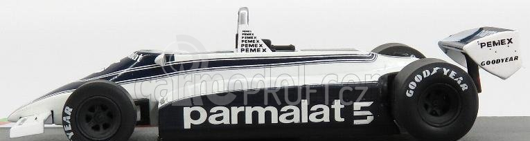 Edicola Brabham F1  Bt49c Ford N 5 Nelson Piquet Season 1981 World Champion 1:43 Bílá Modrá